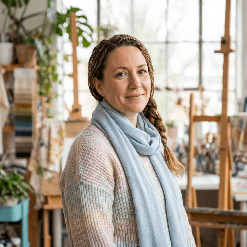 Sophie Lefèvre dans sa cuisine à Bourges