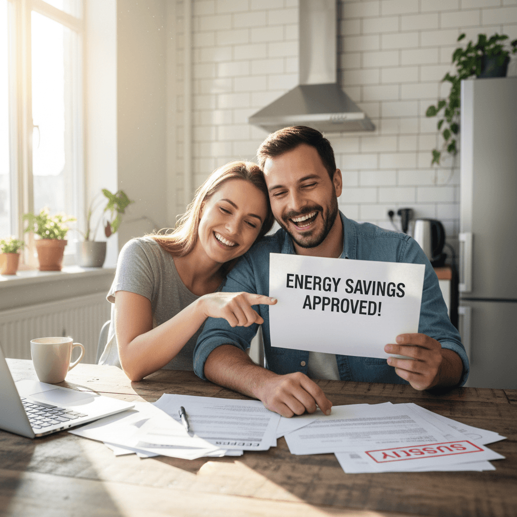 couple consultant des documents d'aides financières pour la rénovation